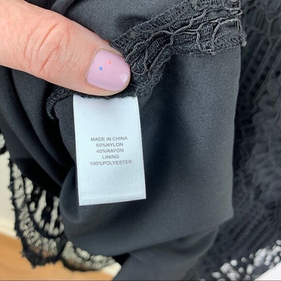 CeCe‎ by Cynthia Steffe Black Lace Mini Dress - Picture 12 of 13